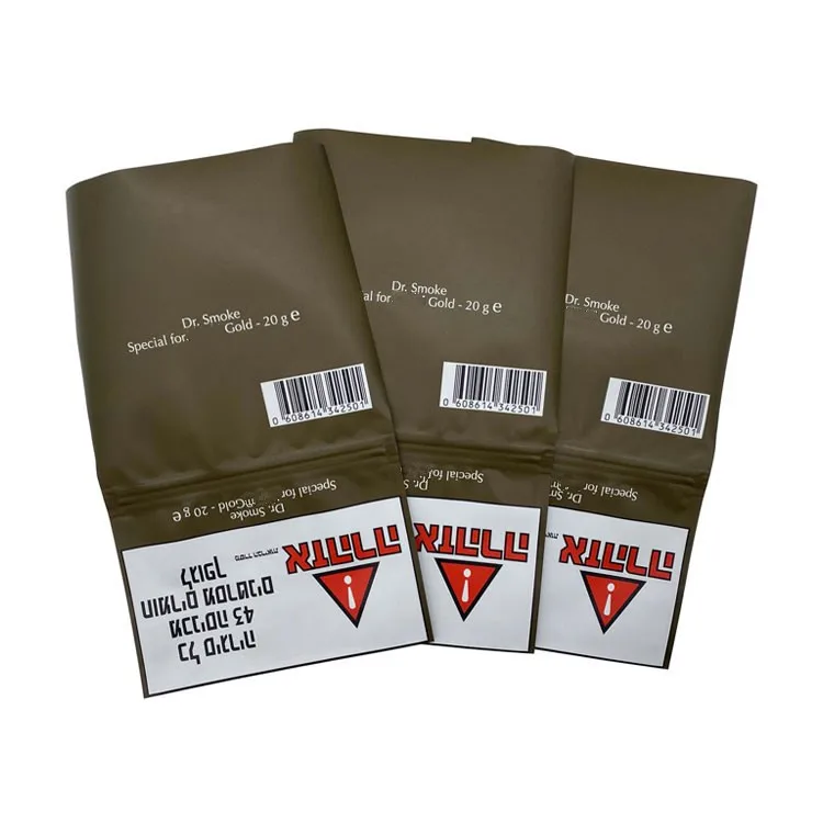 Israel Cheap Custom Print Empty 20g Envelope Plastic Hand Rolling Tobacco  Pouch Bag 50g Smoking Tobacco Zipper Packaging Pouch