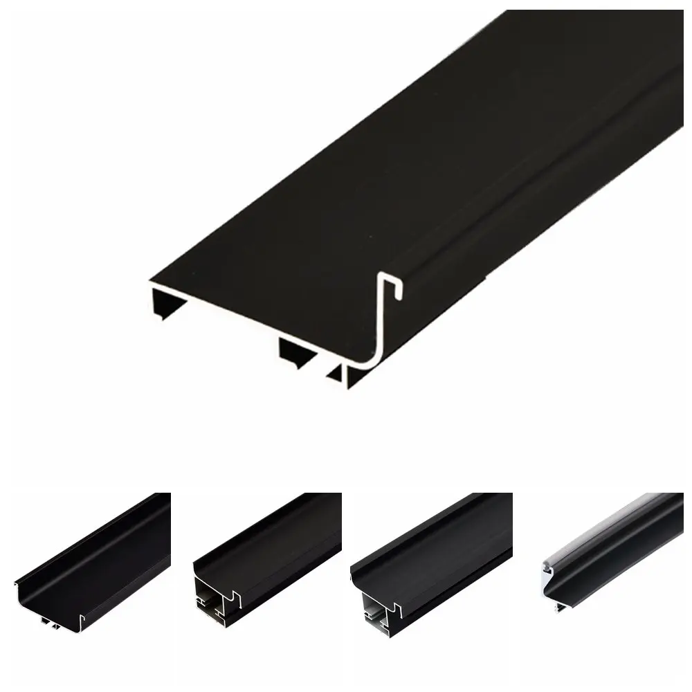 Handless Kitchen Cabinet Vertical Horizontal Led Strip Gola Aluminium Profiles Kitchen Handle Metal Hidden L Shape Gola Handles