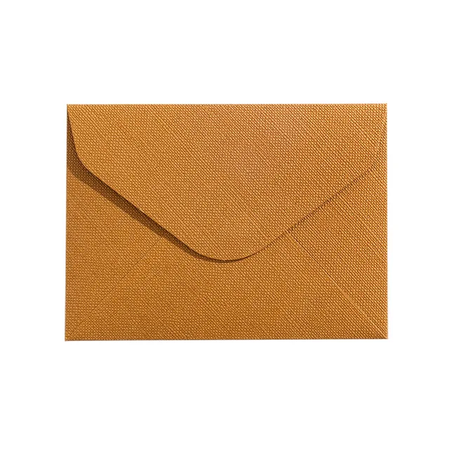 Custom retro linen envelope brown business invitation postcard invitation traditional romantic wax paper envelope