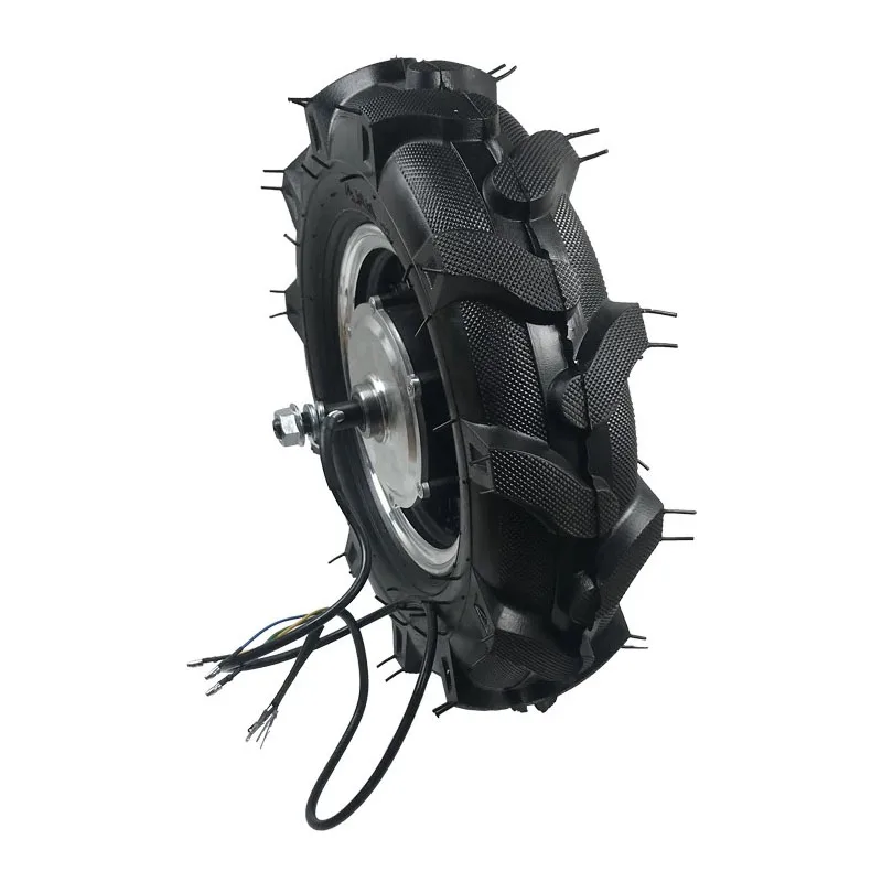16Inch Single Shaft 1024 Encoder Hub Servo Motor BLDC High Torque Low Speed Electric Wheel in Motor Robot Motor Wheel