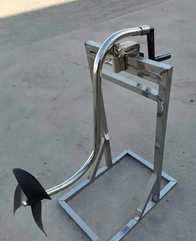 Operated Outboard Motor Hand Crank Inflatable Boat Trolling Motor Boat