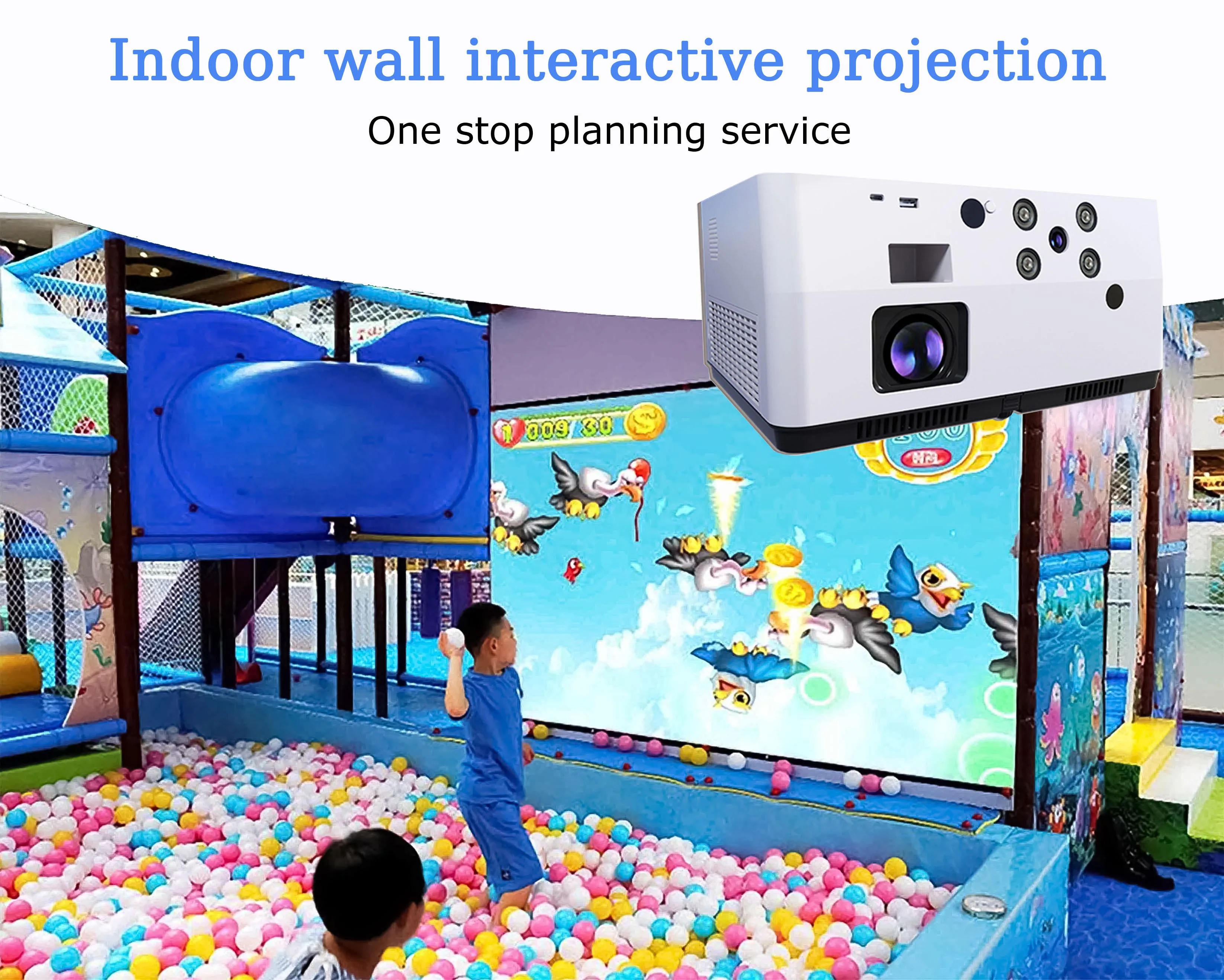 3D Immersive Room Holographic All-in-One Interactive AR Game