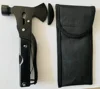 Black aluminum-handled axe with hammer-soft nylon bag
