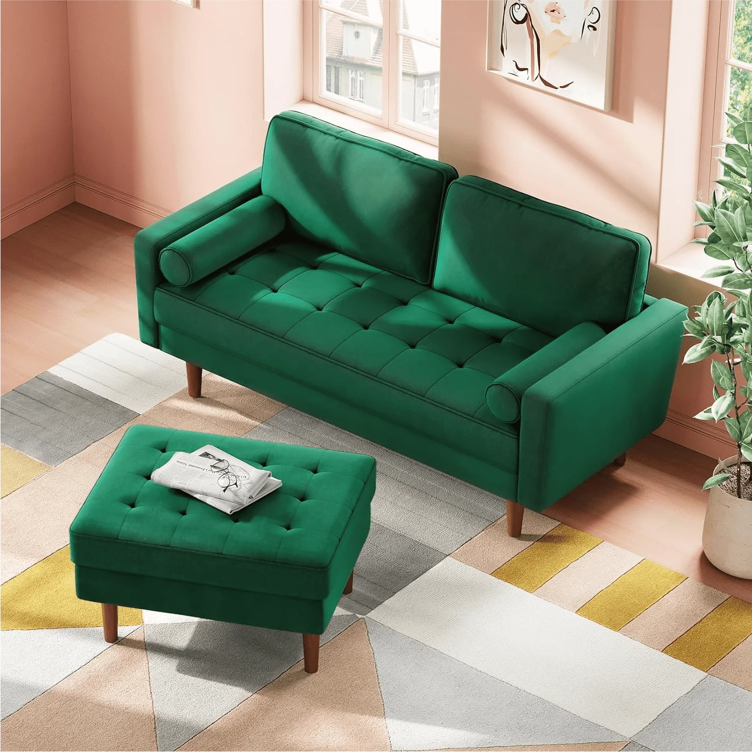 SANS Hot Sales of Wayfair Modern Couches with Button Tufted Loveseat Sofa for Living Room