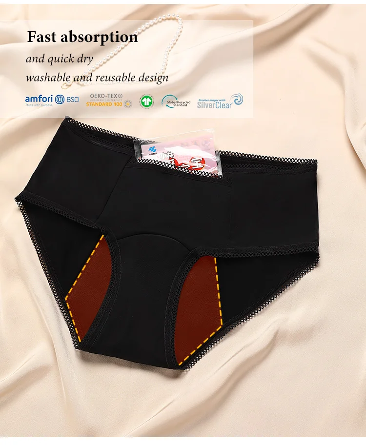 Sharicca Culotte De Menstruation Period Panties Soft Mesh Bladder Leaks