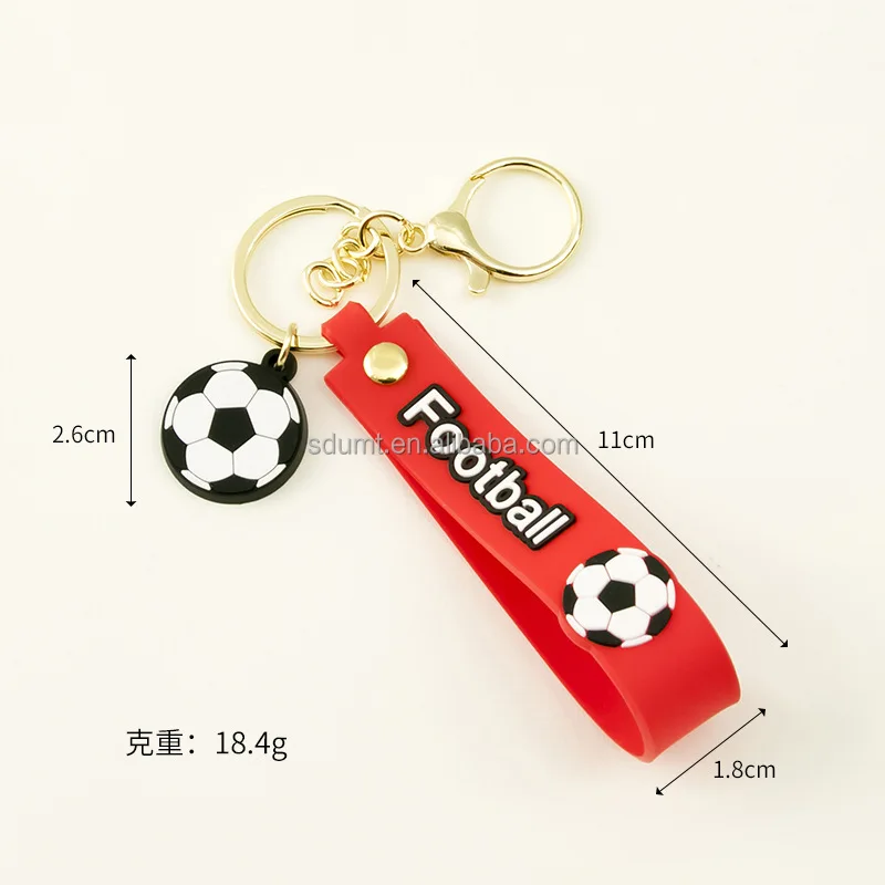 Porte-clés Pendentif Football - Ballon Avec Drapeaux De Pays - Simulation Sport