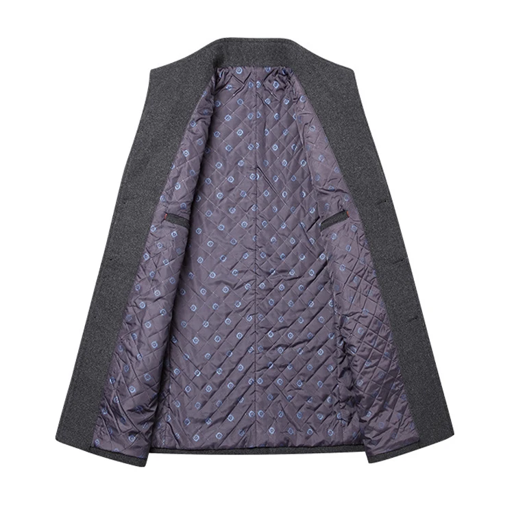 Trench Coat Wool Coats Comfortable and Warm in Winter Cashmere Veste Longue Homme Mens 700g OEM Service Long_voghion.com