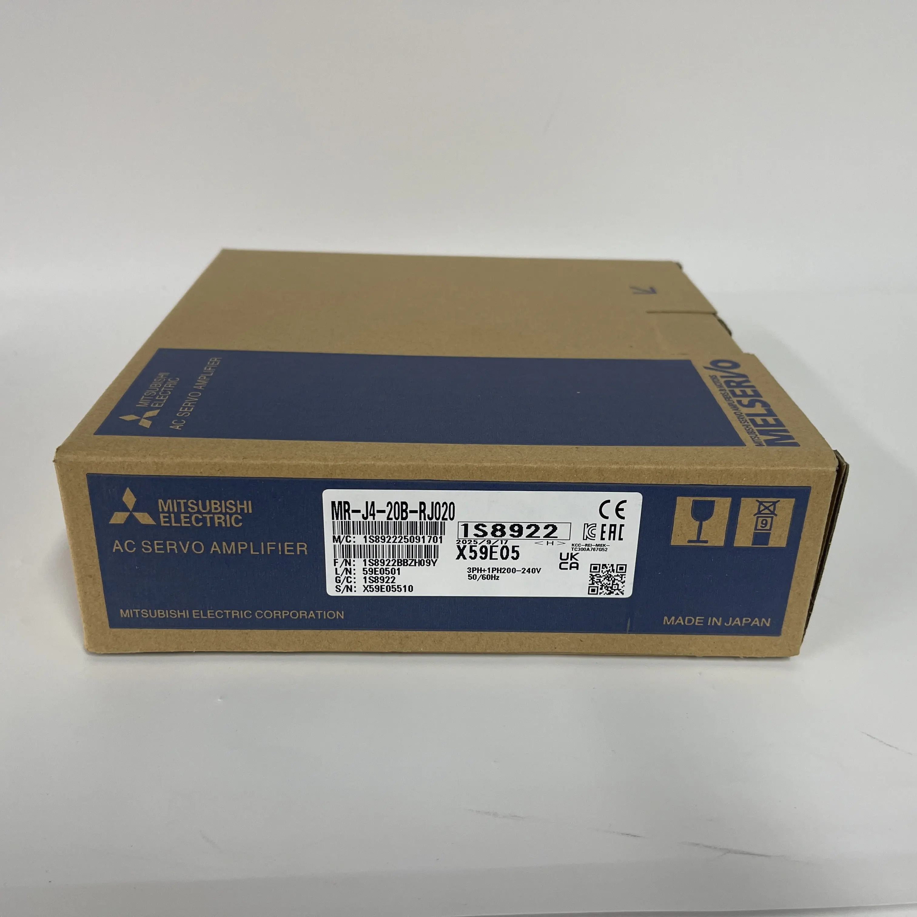 Mitsubishi AC Servo Amplifier MR-J4-20B-RJ020