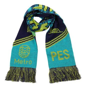 Custom Made Jacquard Woven Acrylic Knit Sport Soccer Fans