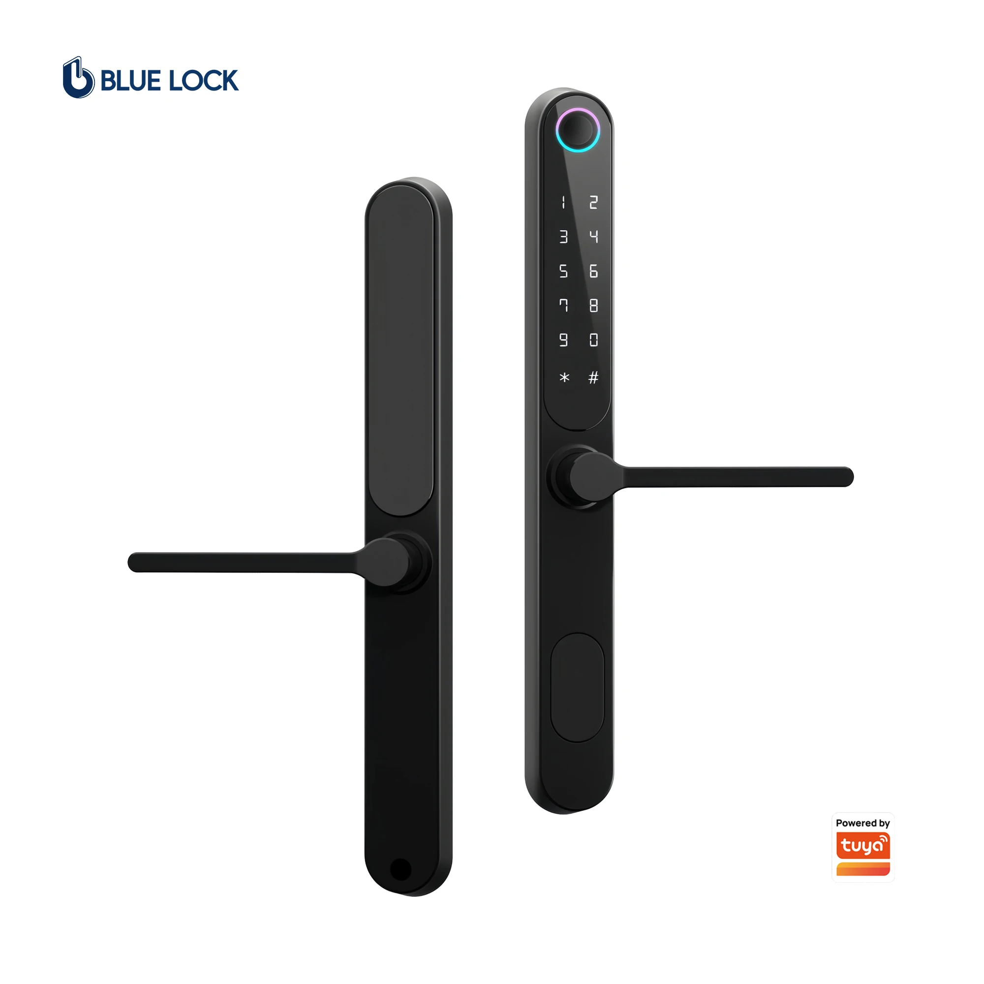 Bluelock Waterproof Tuya Smart Lock for Steel/Aluminum/Wood Doors-Aluminium Alloy Wi-Fi for App Control Code Entry