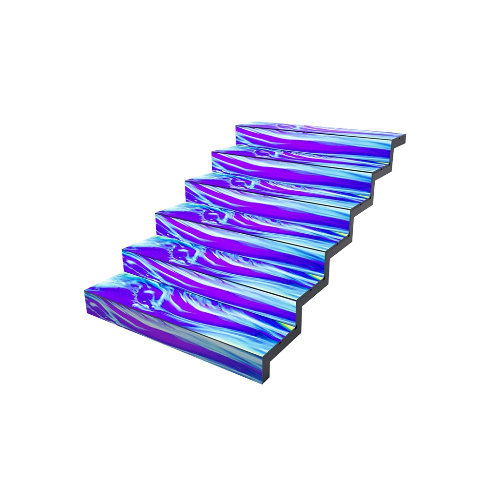 Canbest Digital Led Display Staircase Concert Wedding Festival Stairs Case Floor Tile Screen for Decoration