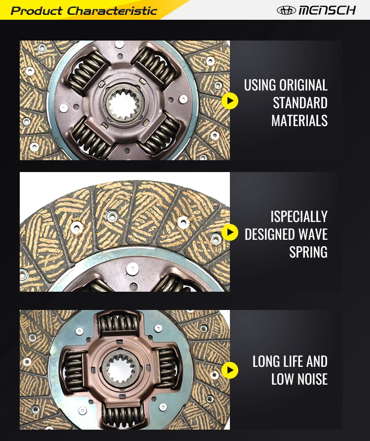 clutch disc for MITSUBISHI MR222425 MR276982 MD732359 MB919425 