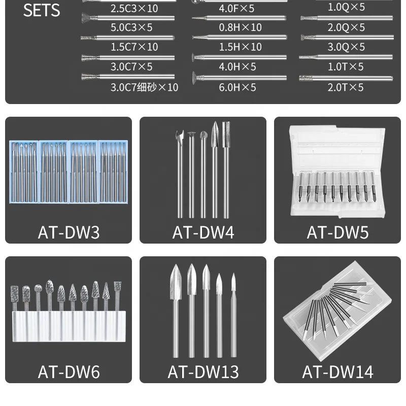 2025 AT-ND15 diamond 5xc nails drill bits cuticle factory