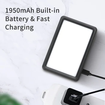 KingMa Mini Bi-color Camera Led Light for Makeup Shooting Vlog Led Panel Light for Sony Camera detail image