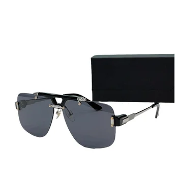 luxury designer sunglasses rimless famous brands UV400 protective lenses square frameless sunglasses frames popular sun glasses