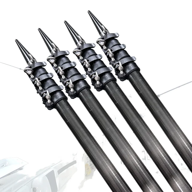 Seehoo 15ft 18ft 20ft 22ft Carbon Fiber Telescopic Outrigger for Charter Fishing Pole Seehoo 15ft 18ft 20ft 22ft Carbon Fiber Telescopic Outrigger for Charter Fishing Pole