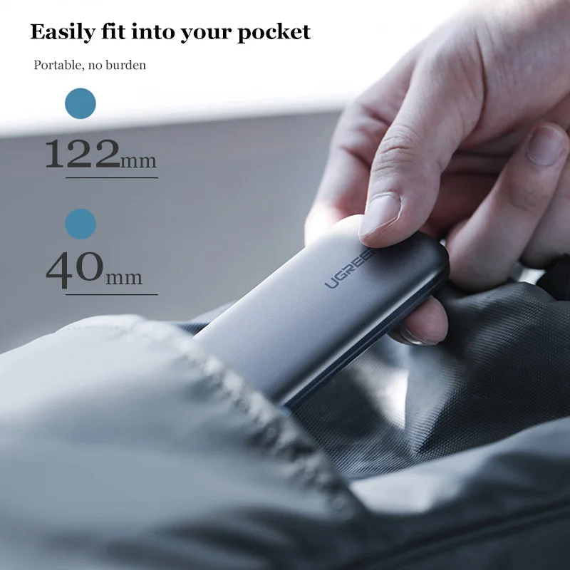 Корпус SSD ASM2362 UGREEN M2 NVME 10 Гбит/с, корпус M.2 на USB Type C 3,1, адаптер SSD для NVME PCIE NGFF SATA M/B Key, корпус SSD