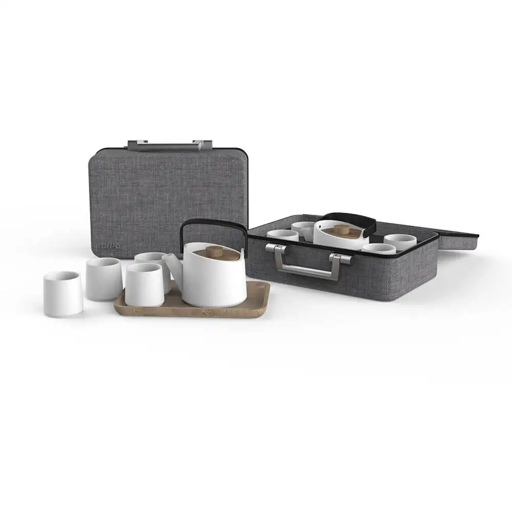 Clay Classic Doouble Cover Tea Set Accessories Price Tea Set Plain White for 6 Persons Black Tea Guangzhou