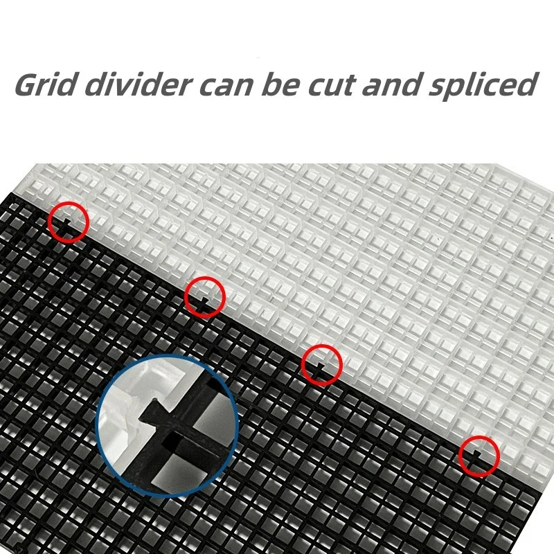 Fish tank Bottom Plate Isolation Plate Isolation Grid Plate Partition Aquarium Ladder Water tank Can Be Spliced Scissors Cutting