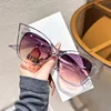 Montura transparente morada - Lente morado-rojizo