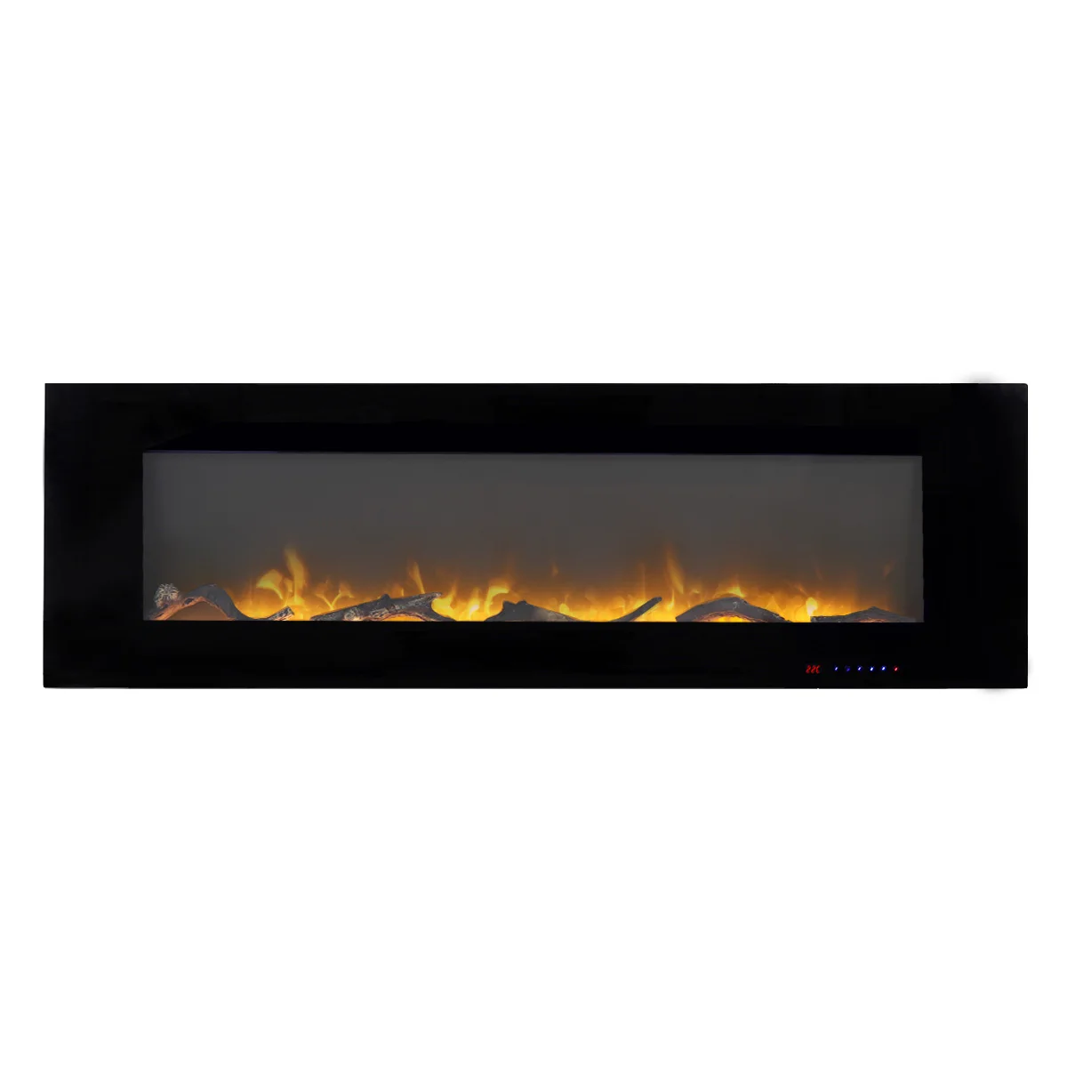 Luxstar 60 Inch Factory Hanging Electric Fireplace with Dual Heat Setting for Sale Flame Electric Fireplace