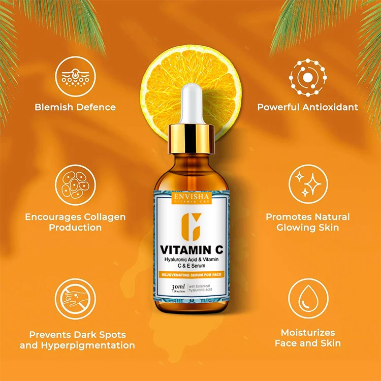 Korea Serum ENVISHA Moisturizing Facial Wrinkle Anti Aging Organic Vitamin c Whitening Serum