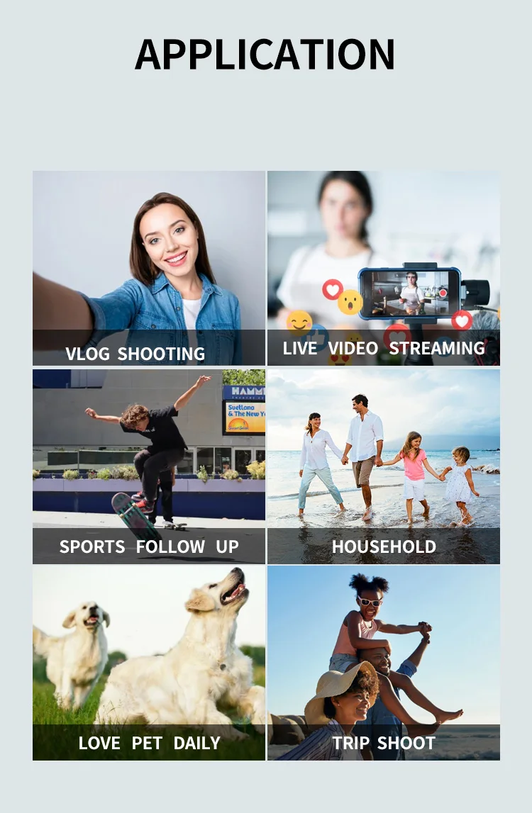 China Video Selfie Stick with Gimbal Live Streaming Equipment Selfie Stick Stand