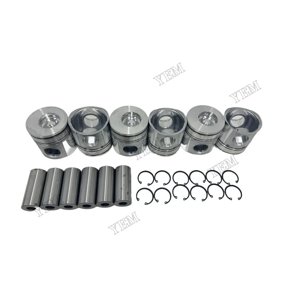 6D102 Piston Kits Fits for Komatsu Engine Parts With Warranty 6