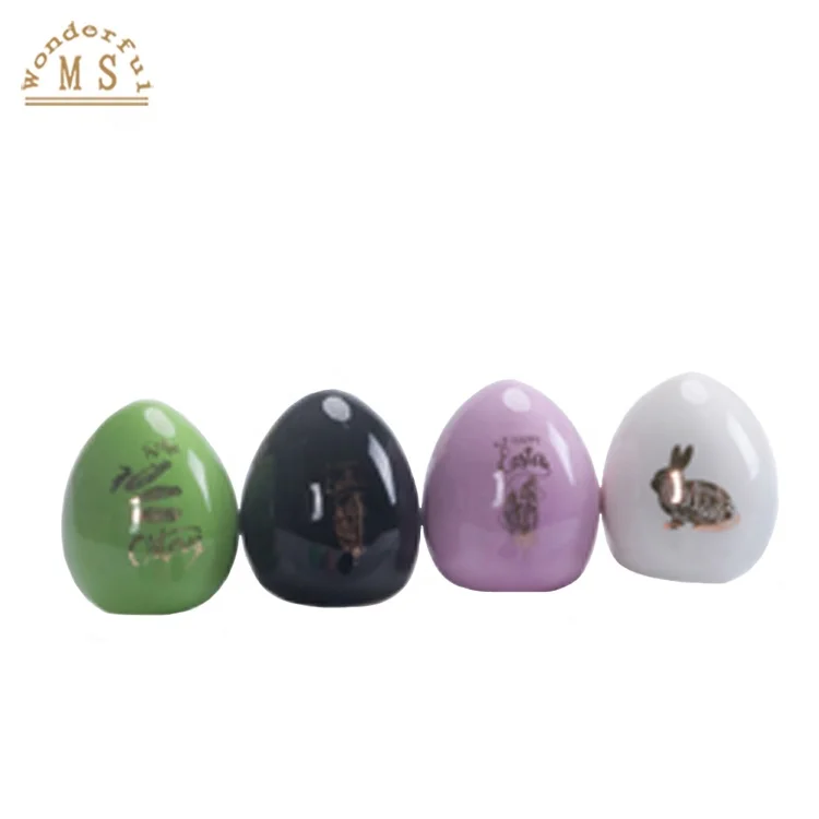 Traditional  Ceramic Decoration Easter Egg Ornament Gift for children home and Business Promotion