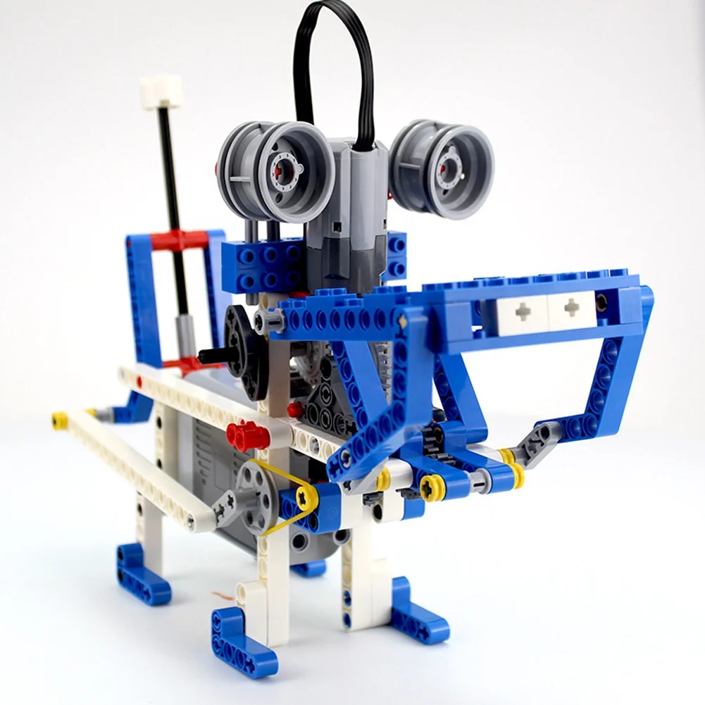 396 Pieces Building Block Mechanisms Base Set Simple & Powered Machines 9686 Educational Toy Kit