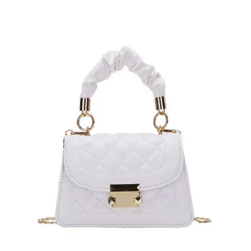 Women's Geometric Design Hit Color Diamond Lattice Organ Shoulder Messenger Bag