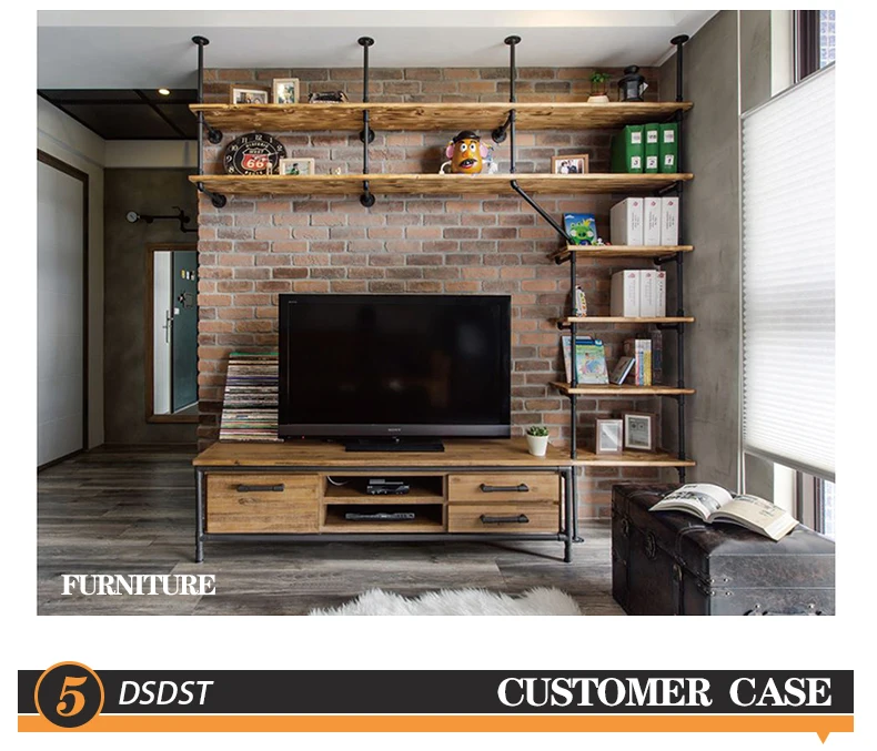 ヴィンテージ風インダストリアルレトロブラックパイプフロアフランジ