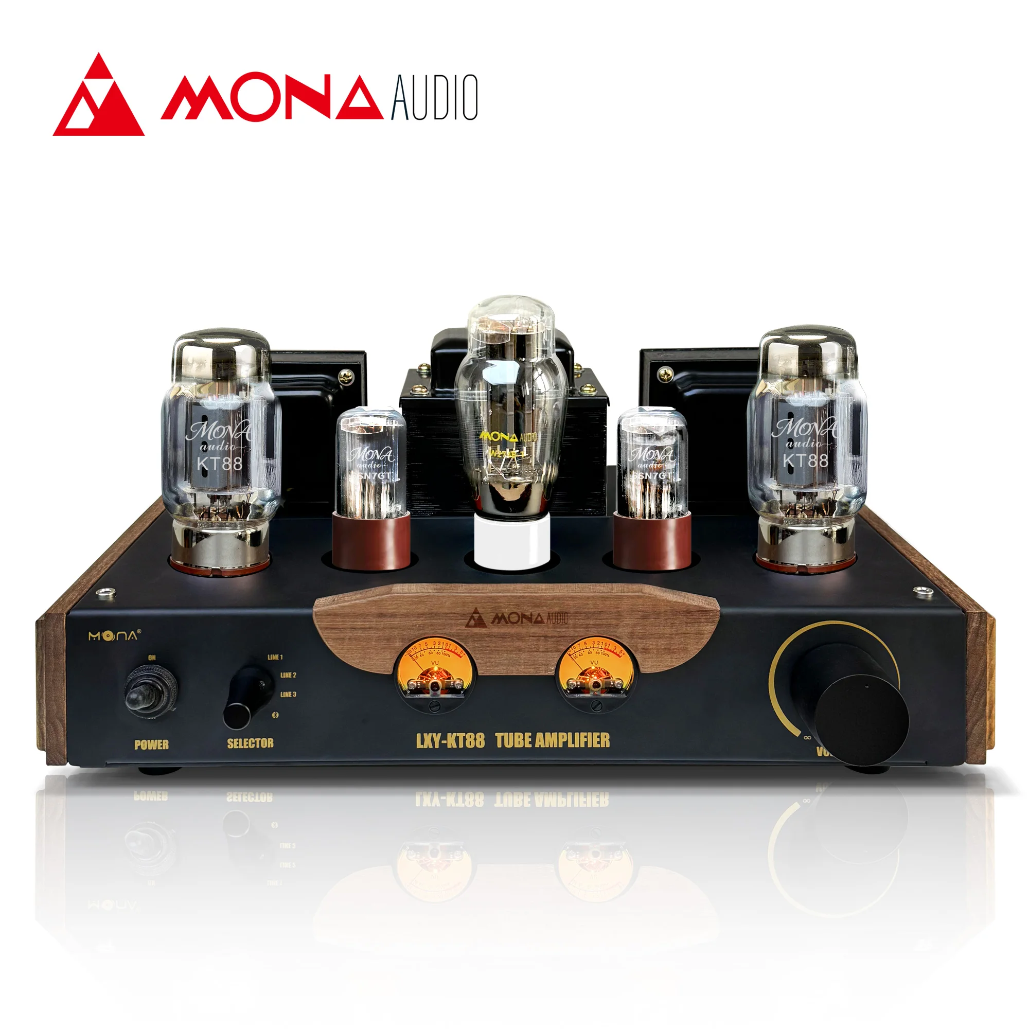 Woodman KT88 POWER AMPLIFIER フォトフレーム LXY-KT88 Mini 18W*2 Hifi Class 5.0 Home Power Amplifier