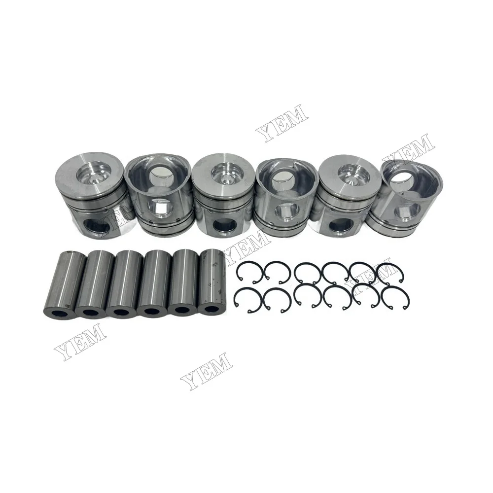 6D102 Piston Kits Fits for Komatsu Engine Parts With Warranty 5