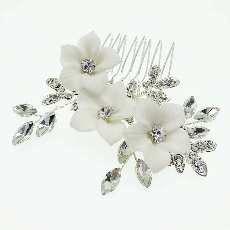 SHSS2072 AliExpress Горячая Распродажа модный керамический цветочный гребень для волос заколки цветок свадебные гребни для женщин