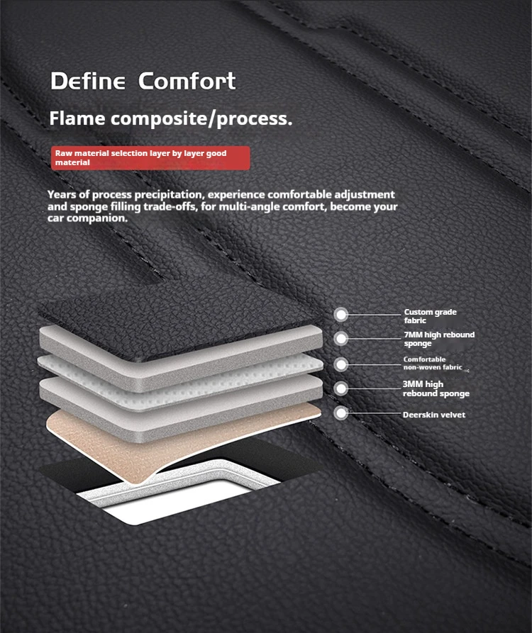 PU Four Seasons General Car Seat Cover Wholesale New Car Seat Cover with Lumbar Pillows & Seat Cushions