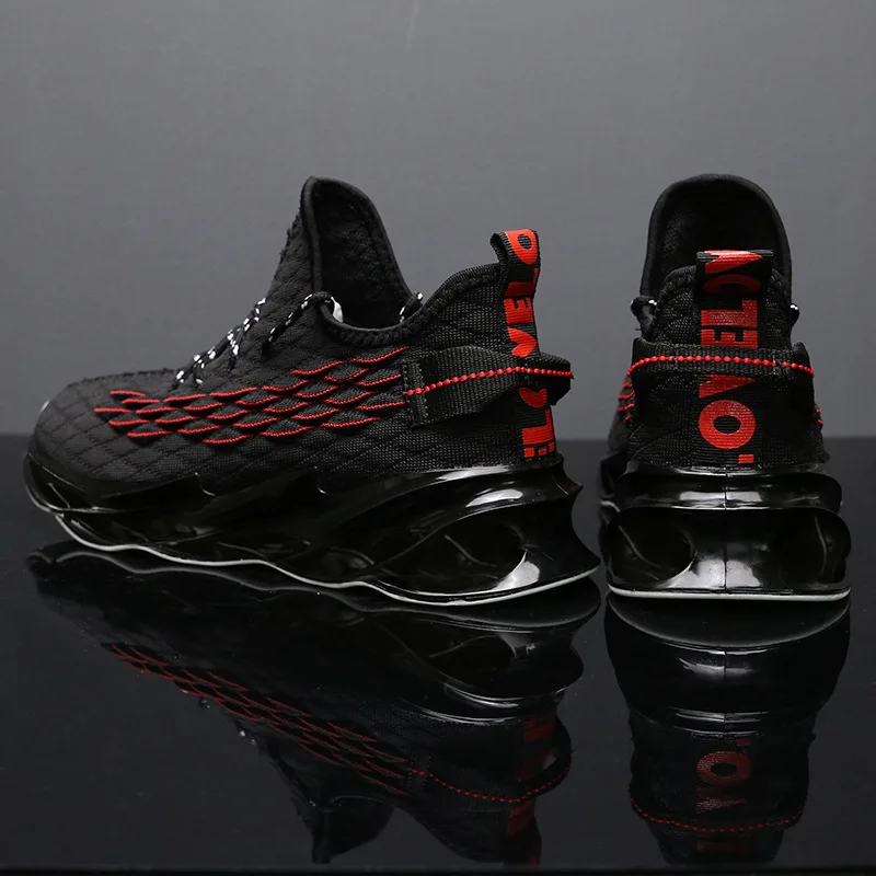 Breathable men's shoes Autumn new men's flying woven casual shoes lace-up fashion shoes men's fashion sneakers
