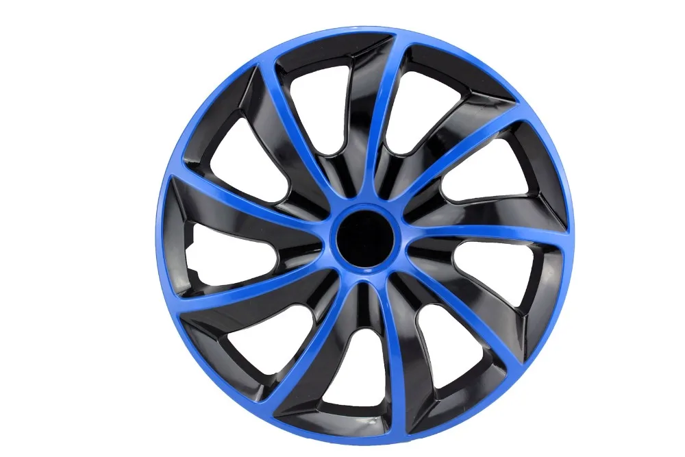 Enjoliveur De Roue Voiture Bleu-noir - Cache Moyeu Décoratif Universel 15 Pouces, Installation Facile, Design Stable - 3