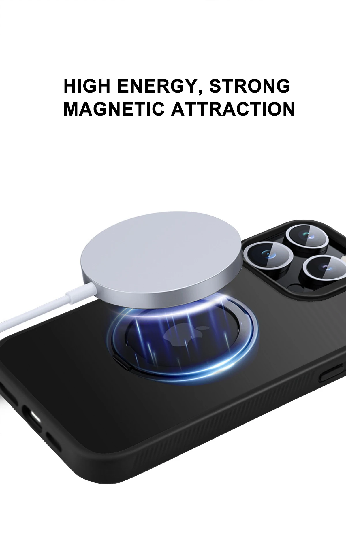 2023 Purple Shockproof For Iphone 14 Pro Case Magsafe