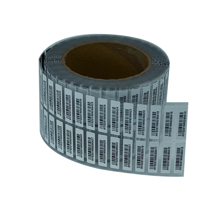 125 Micron Vulcanizing Label Materials Custom Cutting High Temperature Tyre Pet Barcode Label