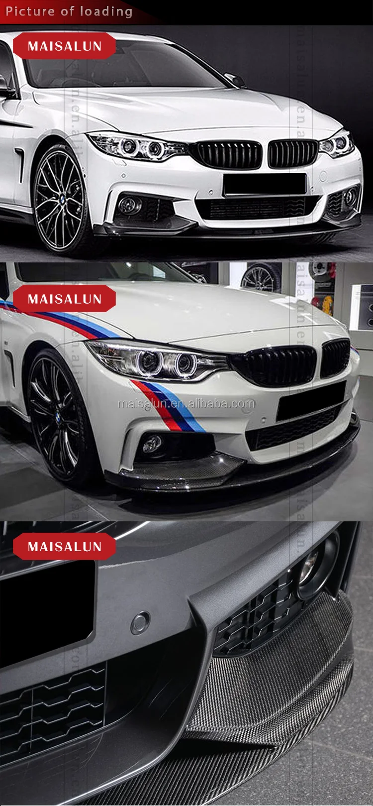 Mp Style Carbon Fiber Front Bumper Lip For Bmw 4 Series F32 2014+ Buy