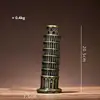 Leaning Tower of Pisa Metal Decor Ornament
