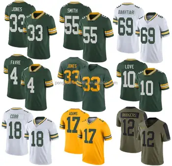 Wholesale Best Quality #9 Christian Watson #23 Jaire Alexander #26 Darnell  Savage Jr. #33 Aaron Jones American Football Jersey From m.