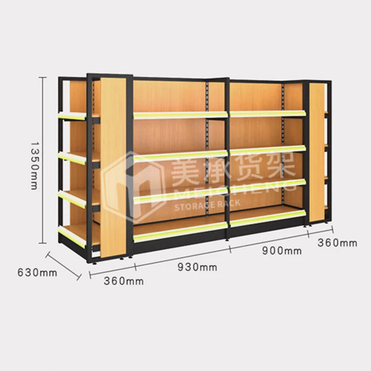 Meicheng Library Bookcases Metal Book Shelf Rack Modern Bookshelf Stationery Store Shelves