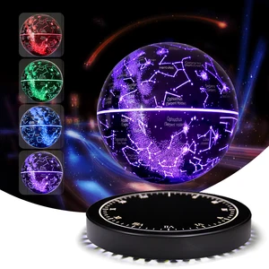 Magnetic Levitating Starry Sky Desk Lamp Christmas Gift Led Floating Table Lamp Rechargeable Touch Control