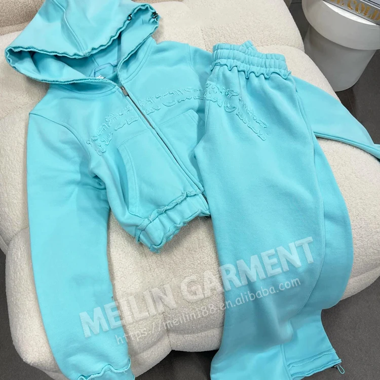 Shop Custom Distressed Embroidery Patch Hoodie & Sweatpants