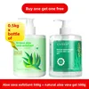 Exfoliant à l'Aloe Vera 500g + Gel d'Aloe Vera Naturel 5