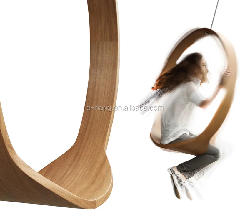 2024 altalena in legno cerchio sedia a dondolo sedia a dondolo cerchio in  legno swing modello funge da sedia a dondolo contemporanea