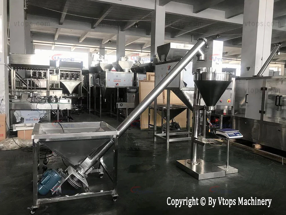 Полуавтоматическая машина для наполнения шнеком зернового порошка/шнековый Дозирующий наполнитель
