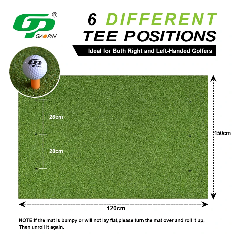 GP Golf Mat With Rough and Sand Customized Golf Training Wholesale Indoor Putting Practice  Mat for Home Golf Range Mat